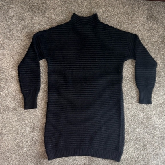 NWB Jessica Simpson ribbed black sweater dress small - Picture 5 of 7